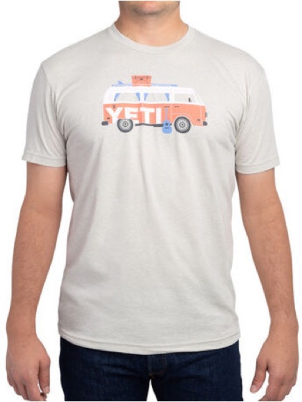 YETI Coastal Camper Van Life Short Sleeve Graphic Travel T-Shirt in Size Small